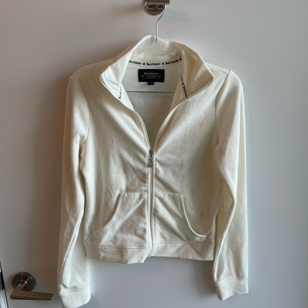 Juicy Couture Women's Cream Jacket Velvet